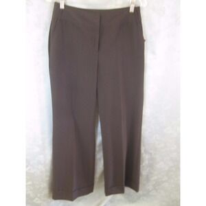 Dahlia Collection Slacks Size 4 Wide Leg Cuffed Black Dress Pants NWT NEW